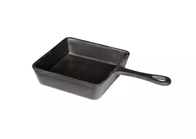 £14.99 • Buy Square Cast Iron Skillet Pan 13.5 Cm Frying Griddle With Handle Cooking Pan