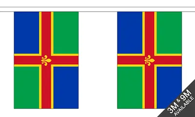 3 Metres 10 Flag (9  X 6 ) Flags Lincolnshire County Polyester Material Bunting • £7.95