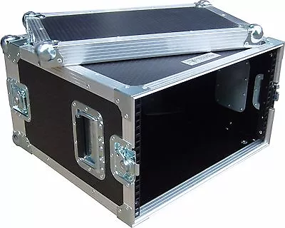 6U 2 Door 19  Rack Mount PC Amp Swan Flight Case (Hex) • £247.32