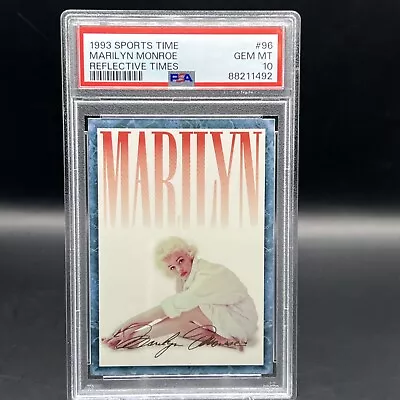 1993 Sports Time #96 Marilyn Monroe Reflective Times Circa 1956 PSA 10 • $85