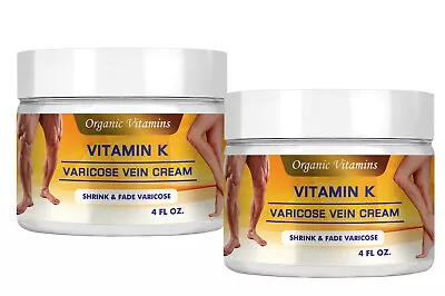 Vitamin K A E Cream Thread Spider Varicose Veins Scars Rosacea Capillaries 8 Oz  • $22