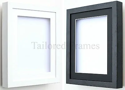 Shadow Box Frames 3D Deep In White And Black With Mounts For Medals Memory  • £10.60