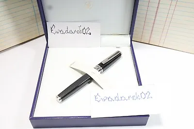 Waterman Exception Roller Ball Pen Black Chrome Trim Full Size Rare Look • $683.85