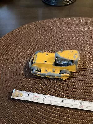 VIntage Tootsie Toy Caterpillar Diesel Bulldozer Dozer Yellow Tractor Junky • $7.99