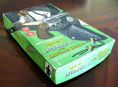 Mattel Shootin' Shell Snub-Nose .38 Private Detective Cap Gun Set Very Good Cond • $139
