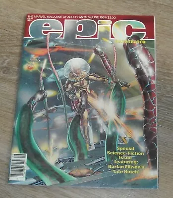 EPIC ILLUSTRATED MARVEL MAGAZINE June 1981 NEAL ADAMS HARLAN ELLISON SCI FI • $9.99