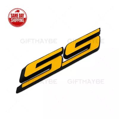 For Camaro SS Letter Fender Grille Bumper Lid Logo Emblem Badge ZL1 Z28 Yellow • $9.99