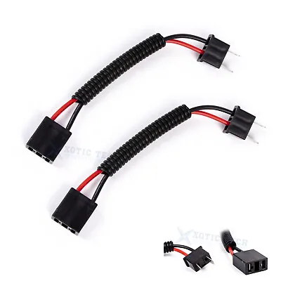 H7 Plug Extended Wiring Harness Sockets Adapters For Headlights Fog Light Lamps • $7.98