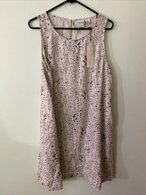 $30 • Buy Rachel Zoe  Shift Dress 100% LINEN Floral Pattern Sleeveless New With Tags Large