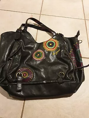 Desigual Hand Bag Rainbow And Dark Brown  • $49