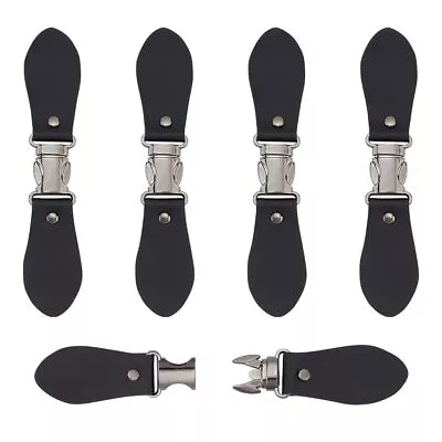 5 Sets Sew On Toggle Closures Black Metal Leather Cloak Clasp Fasteners Sewin • $17.15