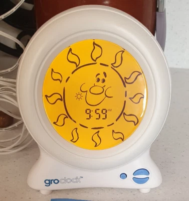 £4.70 • Buy Gro Clock Sleep Trainer Groclock Wake Timer Childrens Grow Clock Good Condition