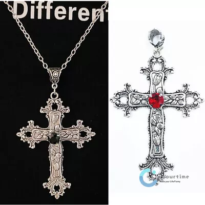 Anime Death Note Cosplay Misa Amane Necklace Cross Pendant Chain Jewelry Prop • $9.99