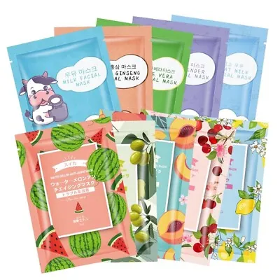 Mooyam Korean Japanese Moisturising Hydrating Facial Mask Sheet Face Mask Pack • £8.49