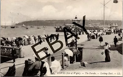 Cowes The Parade Looking East Isle Of Wight 1914 Ll Vintage Postcard • £4.99