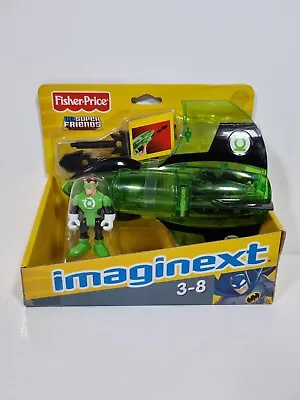 Fisher Price Imaginext DC Batman Super Friends Green Lantern Jet Figure Set New  • £44.99