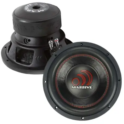Massive Audio GTX104H 10  Subwoofer With 2.5  Voice Coil - 800W Rms 4-ohm DVC • $179.99