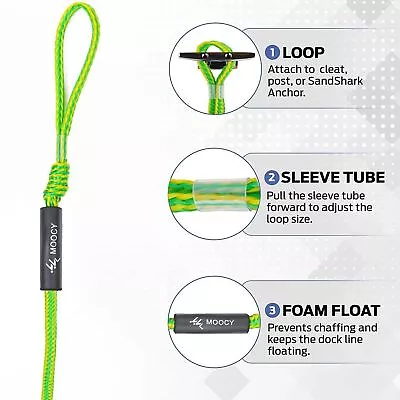 Boat Bungee Dock Line Rope Mooring Anchor Line Bungee Cord For Kayak Jet Ski • $14.89