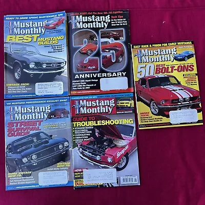Lot Of 5 Issues Of Mustang Monthly Magazine • $11