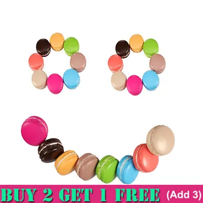 $3.73 • Buy Eworld - Squishy Macarons Cake Toy - 3 Pcs Jumbo Slow Rising Kawaii Soft GL