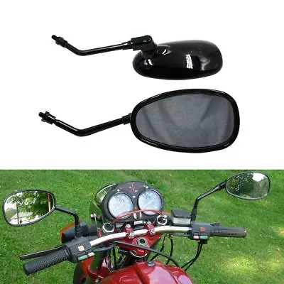 Universal BLACK Rearview Side Mirrors 10MM For Motorcycle ATV Dirt SCOOTER • $21.21