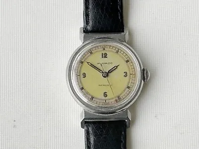 Vintage Movado Non-magnetic Military Style Men's Mechanical Watch 30mm Case • $585