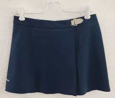 Vintage  Head  Brand  Wrap Around Tennis Skirt In Navy Blue! Womens Size 8. • $22