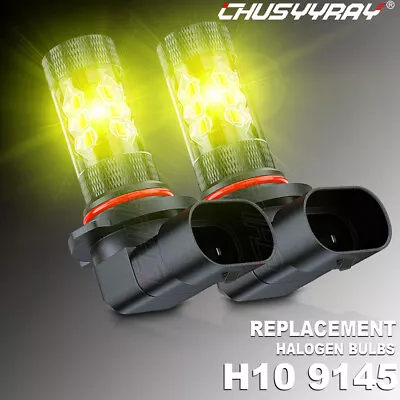 9145 9140 H10 LED Fog Lights Bulbs Yellow For Ford F150 2004-2021 Super Bright • $13.32