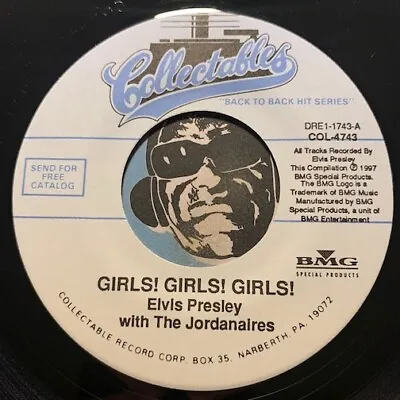 ELVIS PRESLEY R&R 45 Girls! Girls! Girls! B/w Ain't That Loving You Baby VG++ • $9.99