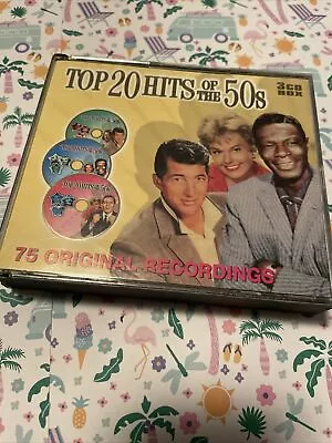 Top 20 Hits Of The 50s - 75 Original Recordings CD - Bing Crosby Peggy Lee • $15