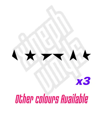 3 X David Bowie Blackstar Symbols Vinyl Sticker Decal Car (window Optional) • £4.60