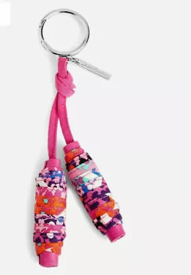 Vera Bradley Bag Charm Key Ring Spools Modern Medley Breast Cancer Awareness • $9