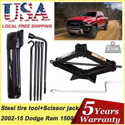 Spare Tire Tools Kit + Scissor Jack For For 2015 2014 2013 2012 Dodge Ram 1500 • $56.60