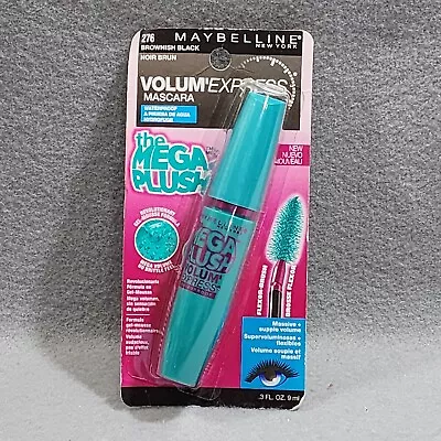 Mabelline Volum'Express The MEGA PLUSH #276 Brownish Black Waterproof Mascara • $7.75