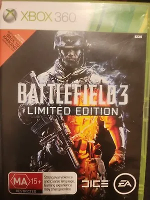 Battlefield 3 Limited Edition (2 Discs) Xbox 360 Game PAL No Manual • $4.90