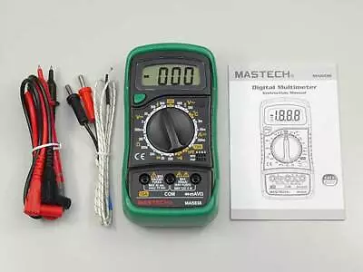 MAS838 Multimeter Mastech Digital Professional Handheld Multimeter A/V/Ohm/Tempe • $59.98