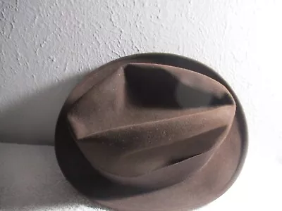 Vintage Dobbs Twenty Fedora Feather (7 3/8 Brown) • $109.99