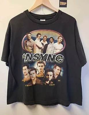 Vtg 90s N'Sync Band T Shirt M No Strings Attatched Tour Bye Bye Bye • $63.99