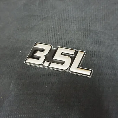 $9.99 • Buy 1PC Chrome 3.5L Black Metal Emblem Decal Sticker Badge Car V8 Diesel Racing Twin