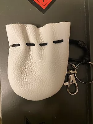 DICE BAG - Small Size White Leather Bag • $15