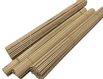 100 Pack Of 3mm 4mm 5mm Or 6mm Hardwood Craft Sticks Dowels - 600mm  60cm Long • £16.34