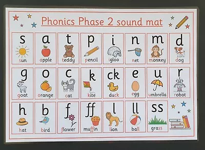 £6 • Buy Phonics Phase 2, 3, 4, 5 Sound Mats