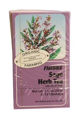 Floradix Sage Organic Herbal Tea 15 Filterbags • £6.13