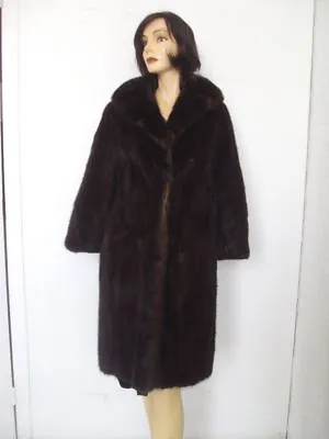 *pre-owned Canadian Dark Ranch Mink Fur Jacket Coat Women Woman Size 4-6 Small • $275