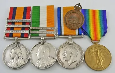 AUSTRALIA 1899-1918 Father & Son Boer War QSA/KSA-WWI Medal Grouping. WISEMAN.  • $6649.99