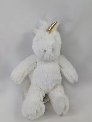 Pottery Barn Kids White Unicorn Plush 8 Inch 2015 Stuffed Animal Toy • $9.95