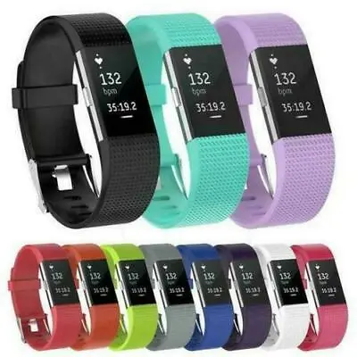 For Fitbit Charge 2 Strap Replacements Silicone Watch Band Fitness Wristband` • $4.02