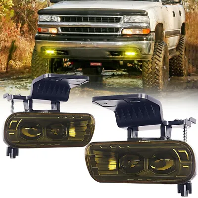 Amber LED Fog Lights For 1999-2002 Chevy Silverado / 2000-2006 Tahoe Suburban • $73.30