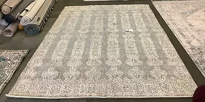 GREY / IVORY 8' X 11' Back Stain Rug Reduced Price 1172667437 GLM536F-811 • $332