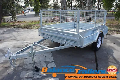 7x5 Hot Dip Galvanised Full Welded Tipper Box Trailer With 600mm Removable Cage  • $2300
